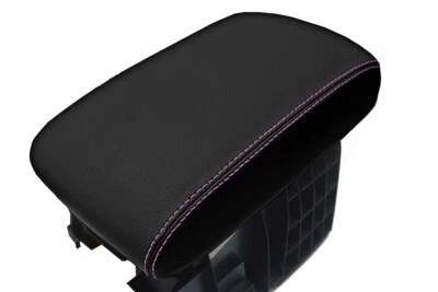 Кожаная крышка подлокотника консоли для Subaru Tribeca 2006-2014 розовая строчка - Изображение 1 из 4