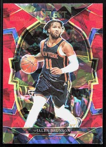 2022-23 Panini Select Red Cracked Ice Jalen Brunson Orlando Magic #87