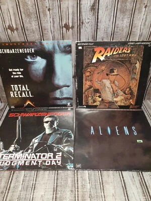 Terminator 2 Laserdisc, Total Recall, Aliens, Raiders of the Lost LD Laser Disc - Image 1 of 4