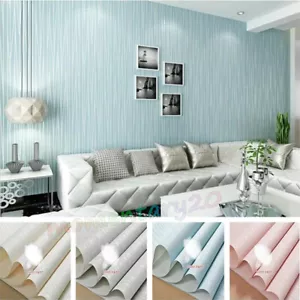 Plain Irregular Vertical Stripes Wallpaper Glitter Embossed.Feature.Wall Paper# - Picture 1 of 45