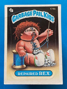 1986 Topps Garbage Pail Kids Repaired Rex #174b Series 5