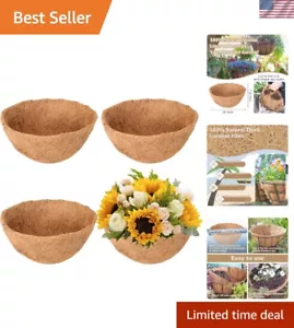 Eco-Friendly 20'' Coco Liner Replacement for Hanging Basket Flowers & Veggies - Picture 1 of 9
