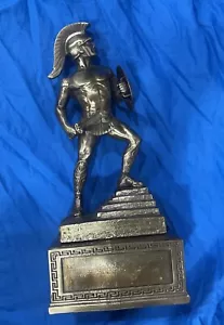 USC Tommy Trojan Statue Mascot Trophy Figure Oiled Bronze 1980’s Service Award - Picture 1 of 8