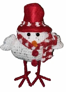 Winter Felt Bird Red And White Figurine Walmart - Picture 1 of 8
