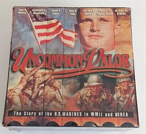 Uncommon Valor VHS Set-7 Tapes-Story the U.S. Marines In WWII & Korean War-NEW - Picture 1 of 8