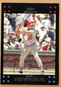 Juan Rivera Angels #204 - Topps Casi Nuevo-Nuevo Nuevo Como Nuevo 2007 - Imagen 1 de 2