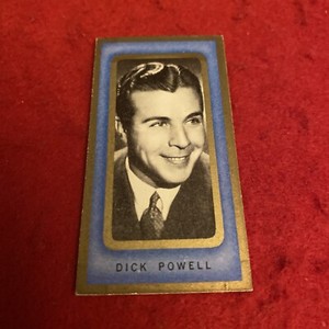 1938 Dick Powell Carreras Film Favourites #13 Tobacco Card