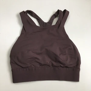 LULULEMON Soulcycle Brown/Purple'ish Multi Straps Active Sports Bra Womens sz 4 - Picture 1 of 10