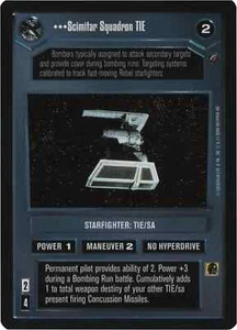 Cravatta Squadron Scimitar (Death Star II) | Decifra Star Wars CCG | NM/LP - Foto 1 di 1