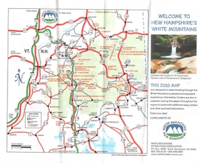 2010 Map White Mountains New Hampshire White Mountains Attractions Association - Picture 1 of 2