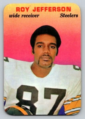 1970 Topps Glossy - #17 - Roy Jefferson - Pittsburgh Steelers - F0841 - Image 1 of 2
