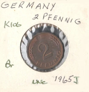 Germany 2 Pfennig, 1950, bronze, KM 106 - Picture 1 of 2
