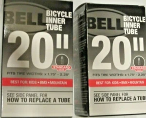 2 Klingel 20" x 1,75"- 2,25" Fahrrad Ersatzschlauch - Standardventil Neu! - Bild 1 von 3