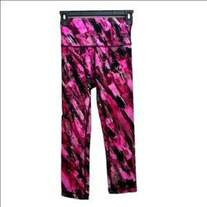 Lululemon Wunder Train High Leggings Size 4 Black Pink Incentive Refresh Multi * - Picture 1 of 7