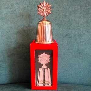 *RARE VINTAGE Gorham 1993 Collectible 'Silver Plate' Snowflake Bell Style YC1178 - Picture 1 of 12