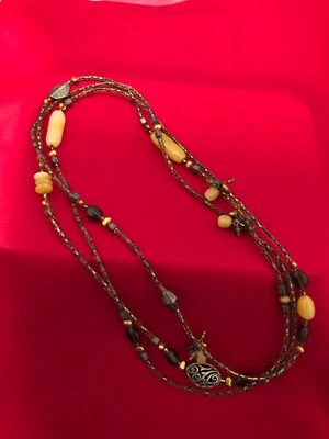 *EXCELENTE ESTADO* Silpada N1928 Serpentina Bronce Perla Semilla y Collar Esterlina-ENVÍO GRATUITO Foto 1 de 4