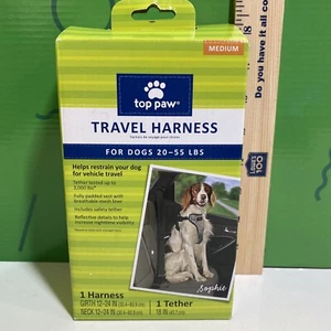 Top Paw Travel Harness for Dogs Medium 20 - 55 Lbs.  Adjustable reflective vest - Picture 1 of 12