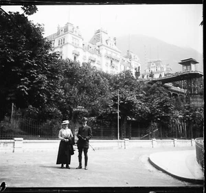 TERRITET c. 1910 - Négatif Verre - Grand Hôtel Suisse - 1947 - Picture 1 of 1