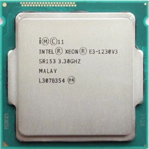 Intel Xeon E3-1230 V3 E3-1231 V3 E3-1240 V3 4 Cores CPU LGA1150 processor - Picture 1 of 9