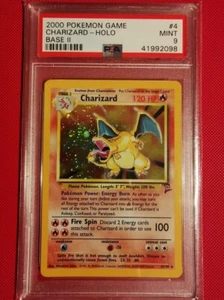 2000 Pokemon Charizard 04/130 Base Set 2 PSA 9 Ultra Rare Holo Mint - Picture 1 of 2
