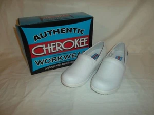 Authentic Cherokee Workwear White Leather Harmony Womens Size 7M - Picture 1 of 8