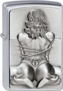 Zippo Benzin Feuerzeug Bondage Girl - Sexy Frau - Fessel Spiel - Sturmfeuerzeug - Bild 1 von 5