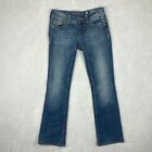 Miss Me Jeans Womens 28 Blue Denim Bootcut Low Rise Studded Stretch Fashion