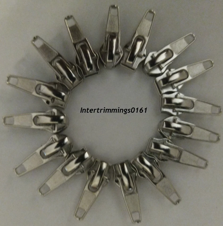 Extra Zip Sliders Per No.6 Continuo Zip, Argento - Immagine 1 di 1