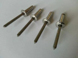 Rivetti ciechi aperti 3,2 mm A2 rivetti pop rivetti a cupola - Foto 1 di 1