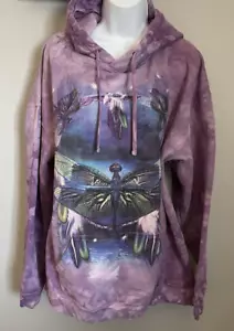 Sudadera con Capucha The Mountain 2XL Púrpura Libélula Atrapasueños Sudadera Tie Dye - Imagen 1 de 11