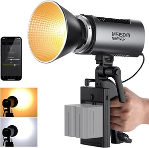 MS150B 130W Bi Color LED Video Light Mini COB Portable Photography Lighting with - Picture 1 of 9
