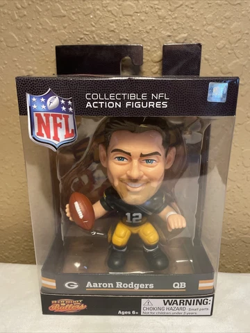 Aaron Rodgers Green Bay Packers Collectible NFL Action Figure Big Shot Ballers Cover