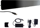 UltraPro Slim-Profile Indoor Amplified Digital HD TV Antenna, Modern Black 