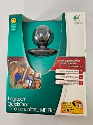 Logitech QuickCam Communicate MP PLUS S5500 Web Cam Camera New in Box - Image 1 of 4