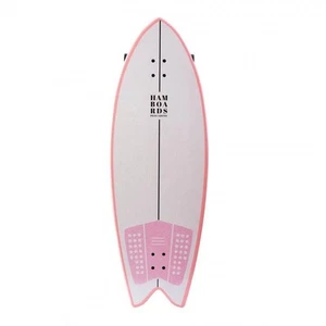 HAMBOARDS PESCADITO 43" SURFSKATE COMPLETE Pink/White - NEU - - Picture 1 of 2