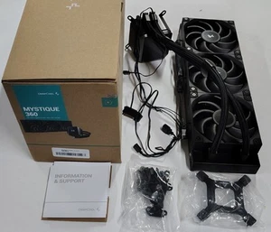 Refroidisseur liquide DeepCool MYSTIQUE 360 5ème génération avec écran LCD 2,8" - Photo 1/12