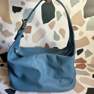 Bolso de Hombro COACH 4145 Vintage Cuero Azul Hobo Y2K Foto 1 de 4