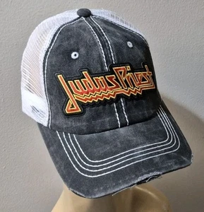 Judas Priest Distressed Mesh Truckermütze schwarz & weiß Netzmütze - Bild 1 von 15