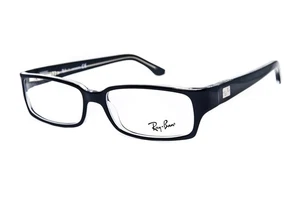 Ray Ban RB 5092 2034 Black on clear small size 52/15/135 Eyeglasses - Picture 1 of 6