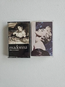 MADONNA Cassette Tape Lot x2 | Like A Virgin + True Blue | TESTED - Picture 1 of 3