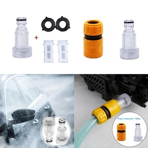 Autowäscher Adapter Druck Waschmaschine Wasser Anschluss Set Schlauch Filter - Bild 1 von 31