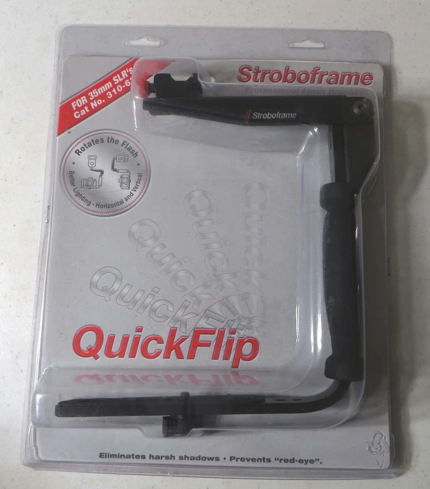 Quickflip Stroboframe 35MM 310-635 Tiffen Company Professional Flash Bracket