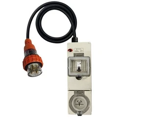 Power Adapter 20 Amp 5 Pin Three Phase to 15 Amp 3 Pin Single Phase outlet - Picture 1 of 2