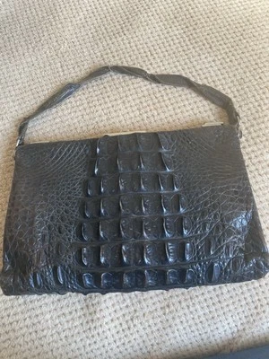 Sac Ancien Véritable Crocodile - Photo 1/4