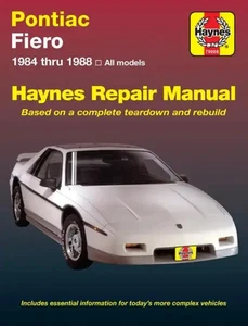 Pontiac Fiero (1984-1988) Haynes Repair Manual (USA) | Haynes Publishing | Buch - Bild 1 von 1