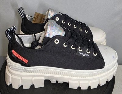 NUEVO EN CAJA Palladium Revolt Lo TX Malvavisco Negro 7 Y2K Plataforma Free People LEER Foto 1 de 4