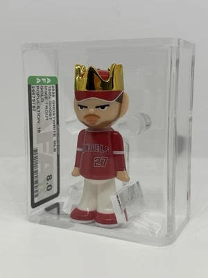 Mike Trout 2025 Ghostwrite Game Face MLB X Gold Afa Grado 8 Población 10 Foto 1 de 4