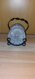 6er Set Glasutersetzer aus Glas Antik mit Metal Halterung - Bild 1 von 7