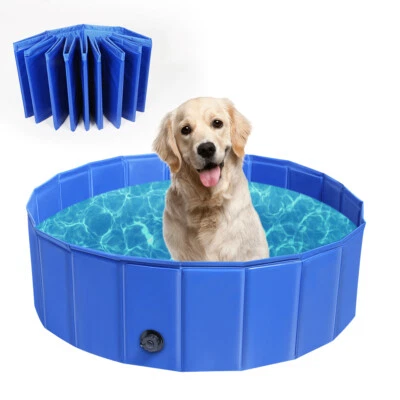 Faltbar Hundepool Hundebadewanne Doggy Pool Swimmingpool Badewanne Wasserbecken - Bild 1 von 4