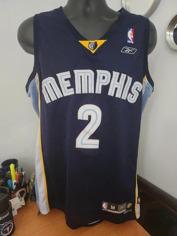 Reebok NBA Memphis Grizzlies Jason Williams #2 Blue Jersey Mens Medium +2 Length Cover